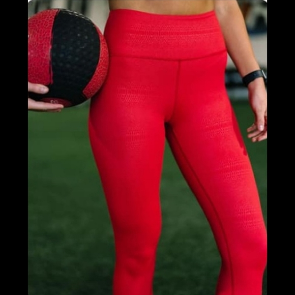 ZYIA Pants - ZYIA Active Red Venom Light N Tights Leggings